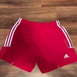 Red Adidas Soccer Shorts